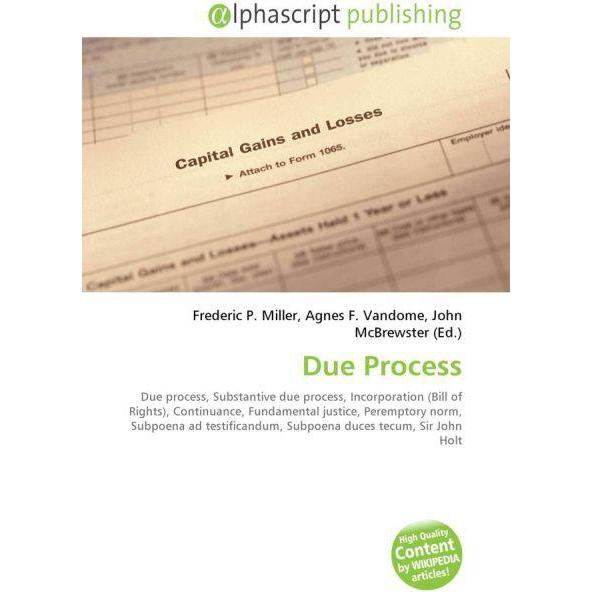 Due Process, Fachbücher