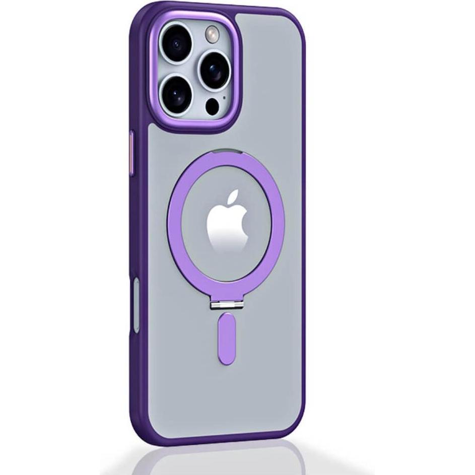 Cover-Discount iPhone 16 Pro - Schützende Acryl-Handyhülle mit Magnet (Apple iPhone 16 Pro), Smartphone Hülle, Violett