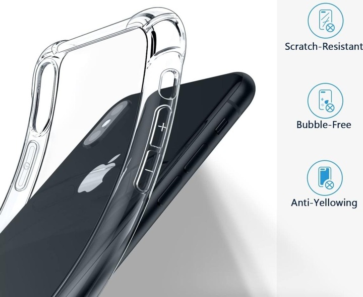 Produktbild Screenguard Apple iPhone X Hülle Crystal Soft Airbag Bumper (Apple iPhone X)