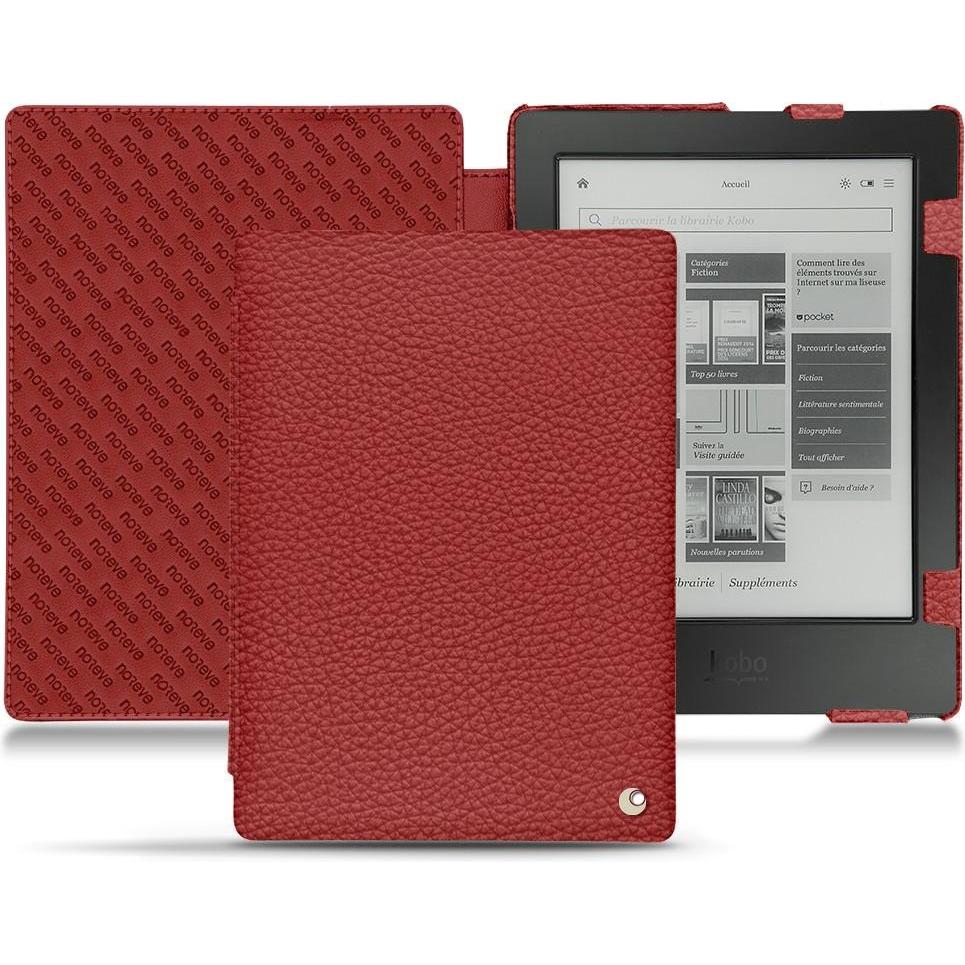 Thumbnail - Noreve Lederschutzhülle horizontal (Aura H2O), Tablet Hülle, Rot