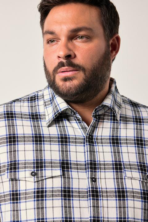 Image du produit Men+ Chemise en flanelle à carreaux, manches longues et col Kent, coupe Comfort Fit - jusqu'au 8 XL (XXL)