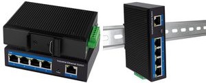Produktbild LogiLink NS202 Industrieller Gigabit Ethernet Switch 5-Port 10/100/1000 Mbps Hutschienenmontage (5 Ports)