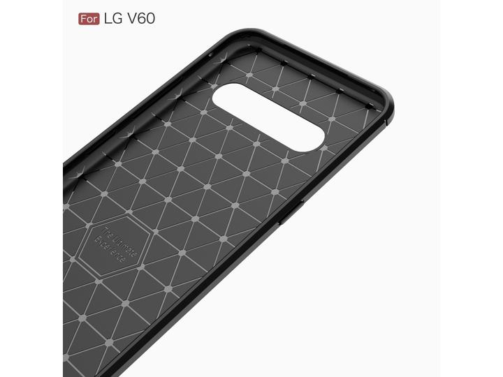 Produktbild Screenguard LG V60 ThinQ 5G Hülle Carbon Brushed Soft TPU (LG V60 ThinQ 5G)