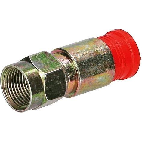 Megasat Compressions FStecker 7,5 mm 50 STK (Stecker und Verbinder), SAT Zubehör, Silber