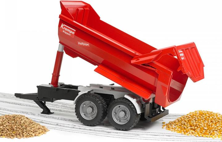 Image du produit Bruder Remorque basculante semi-ronde à essieu tandem Krampe