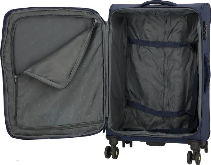 Actual product image D&N Travel Line 9704 4-wheel trolley M 68 cm with expansion fold (75 l)