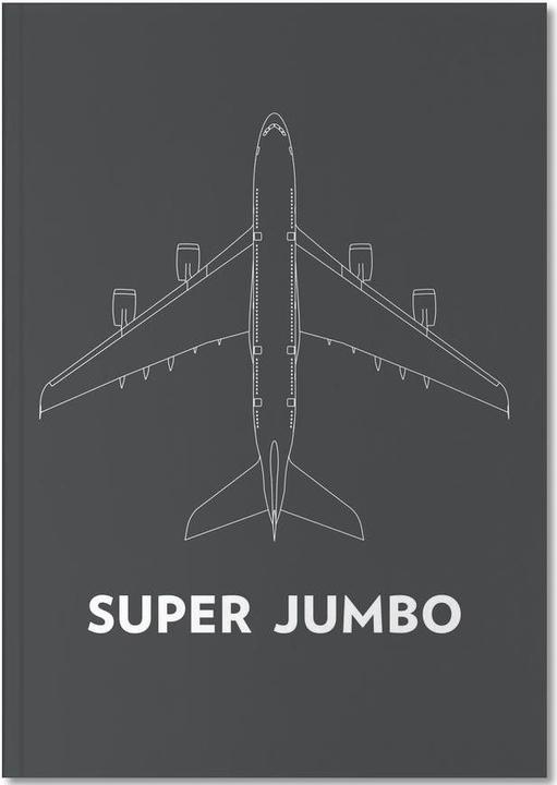 Image du produit Juniqe Super Jumbo Airbus A380 - Avions (A4, Blanc)