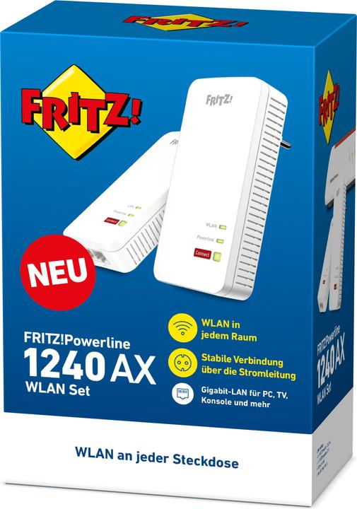 Actual product image FRITZ! Powerline 1240 AX WLAN Set (1200 Mbit/s)