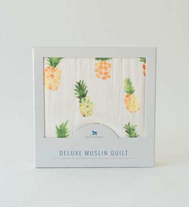 Actual product image little unicorn Deluxe Muslin Quilt (120 x 120 cm)