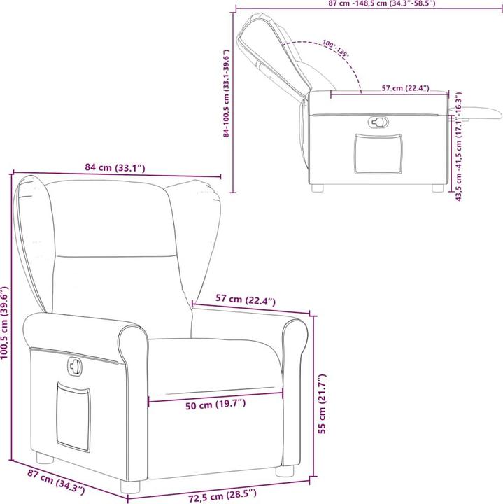 Actual product image vidaXL Relaxsessel