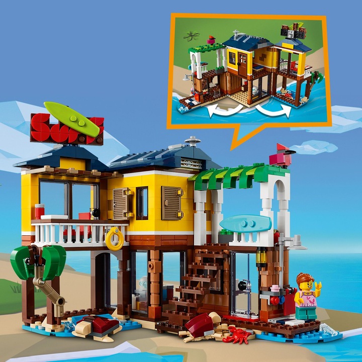 Image du produit LEGO Maison de plage des surfeurs (31118, LEGO Creator 3-in-1)