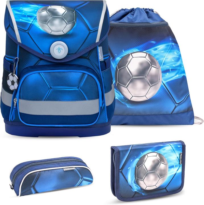 Produktbild Belmil COMPACT Schulrucksack 4-teiliges-Set Football 4 (19 l)