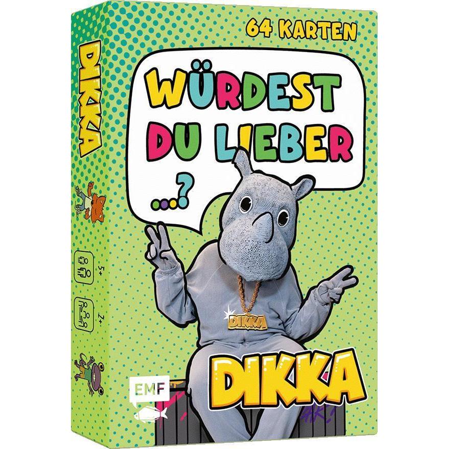 Edition Fischer Kartenspiel: Würdest du lieber...? Nashornstarke Fragen für Kids mit DIKKA (Deutsch)