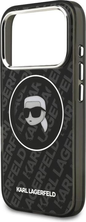 Produktbild Karl Lagerfeld - IML MagSafe (KLHMP17XHMKBKHOK) - iPhone 17 Pro Max - Black Karl's Head (Apple iPhone 17 Pro Max)