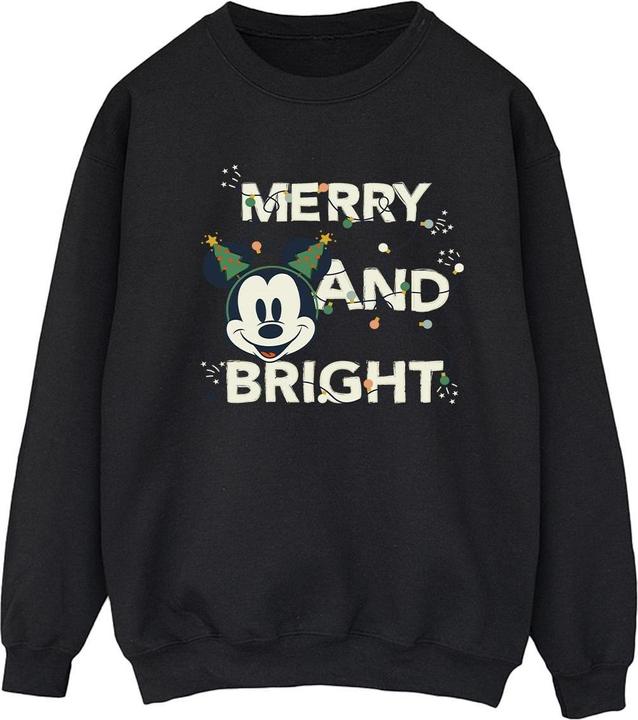 Actual product image Disney Womens/Ladies Mickey Mouse Merry & Bright Sweatshirt (S)
