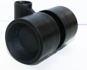 Actual product image Audioraq Linea castors, 4 pieces, black Soft castors for