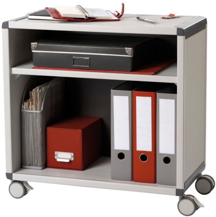 Paperflow Trolley, 1 compartment, grey / anthracite (1 pcs.)