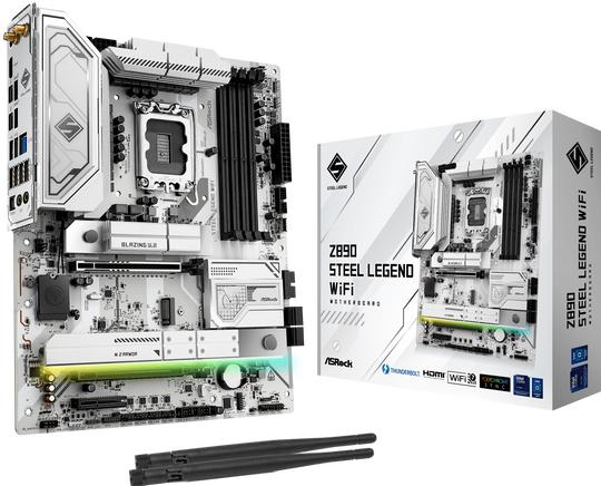 Actual product image AsRock Płyta główna Z890 Steel Legend WiFi (LGA 1851, Intel Z890, ATX)