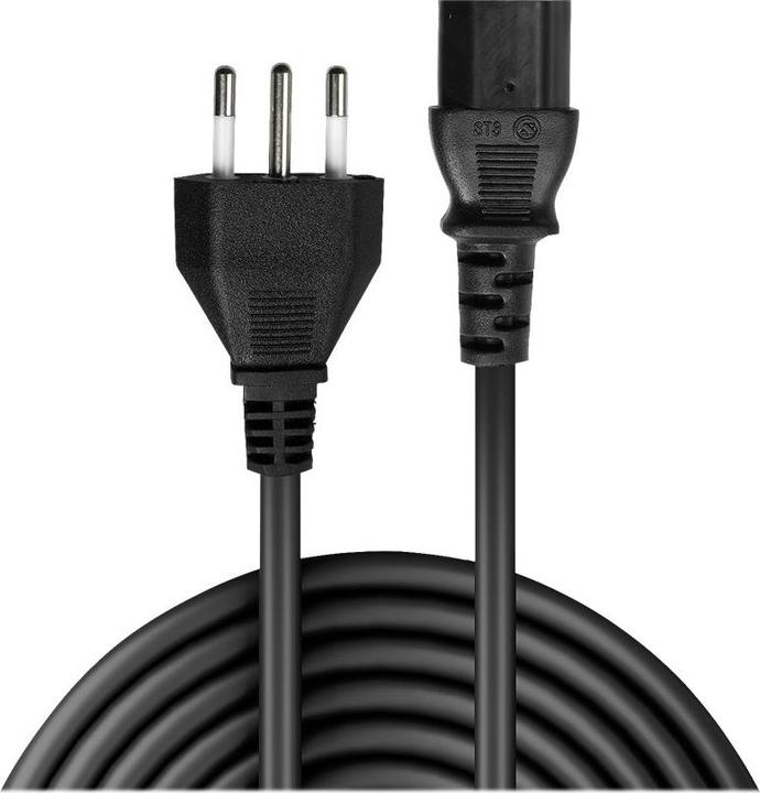 Image du produit Lindy Câble secteur IEC, Italie Fiche secteur italienne-IEC320 C13 (3 m)