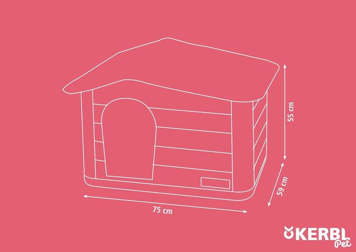 Immagine prodotto Kerbl Katzenhaus Paola Eco XL 75x59x55 cm (Gatto)