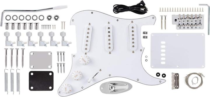 Produktbild Rocktile Kit Fai da Te Chitarra Elettrica Stile ST (E-Gitarre, Ahorn, Holz, Metall, Palisander)