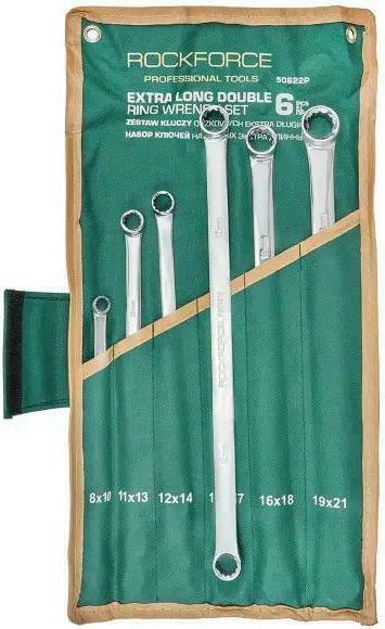 Rockforce Satz langer Ringschlüssel, 6-teilig.