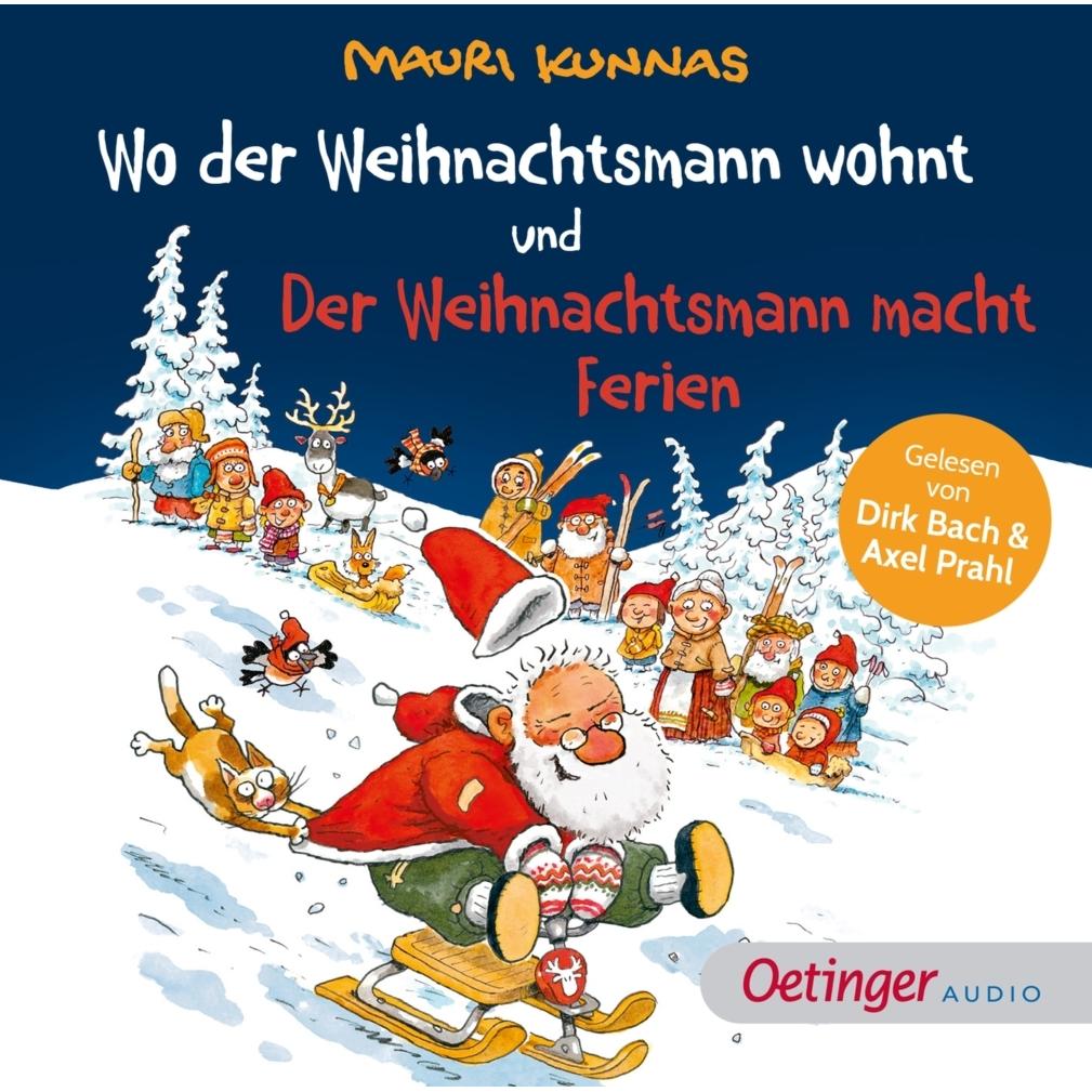 Wo der Weihnachtsmann wohnt und Der Weihnachtsmann macht Ferien, Hörbücher von Mauri Kunnas