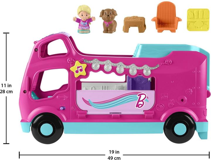 Actual product image Fisher-Price Little People Barbie Little Dreamcamper playset with lights and sounds, 2 figures (85)