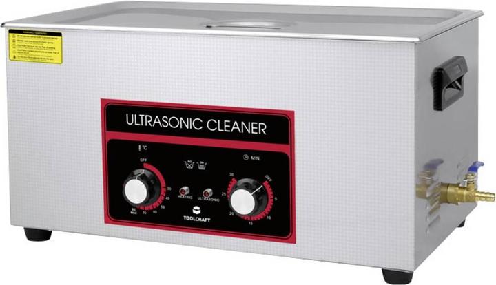 Productafbeelding Toolcraft USC-2200 Ultraschallreiniger Bürobedarf, Schmuck, Werkstatt 480 W 22 l (40 kHz, 22000 ml)