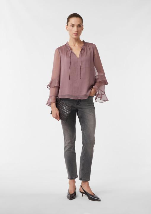 Immagine prodotto Comma Bluse Bluse mit femininen Volants aus Crêpe-Chiffon (42)