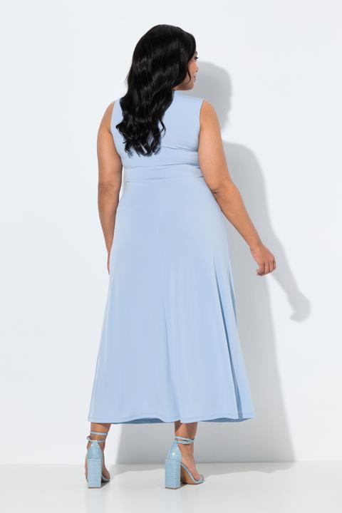 Produktbild Ulla Popken Jersey-Maxikleid, ärmellos, Drapierung (48)