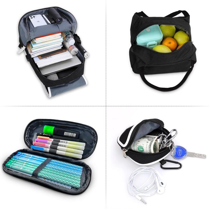 Produktbild Fronet Rucksäcke Daypack Schulranzen, Grundschule Mittelschule Tasche Schulranzen Set Federmäppchen