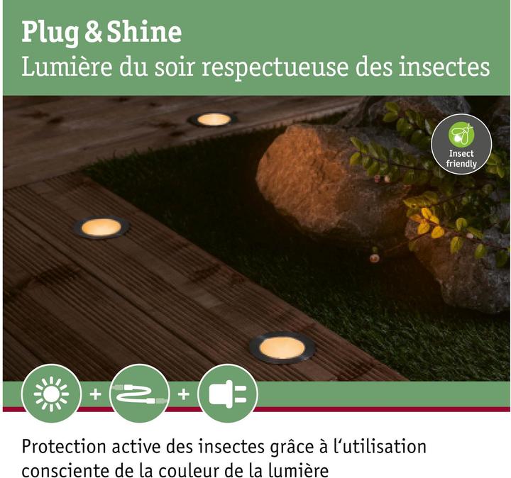 Produktbild Paulmann Outdoor Plug & Shine Floor Insect Friendly (100 lm, IP67)