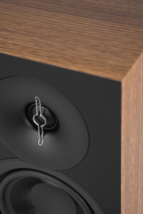 Actual product image ELAC Debut 3.0 B5.3 bookshelf speaker pair, walnut (1 pair)