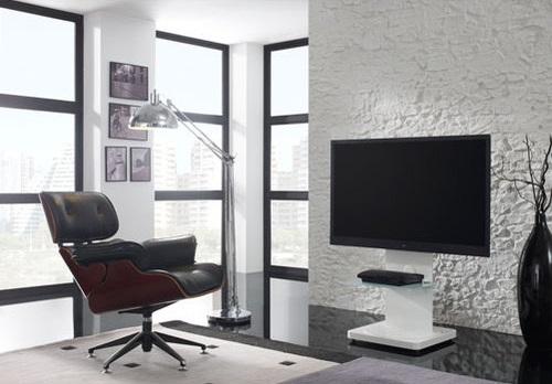 Produktbild Gisan TV Standfuss, höhenverstellbar und drehbar, weiss (60", 35 kg)