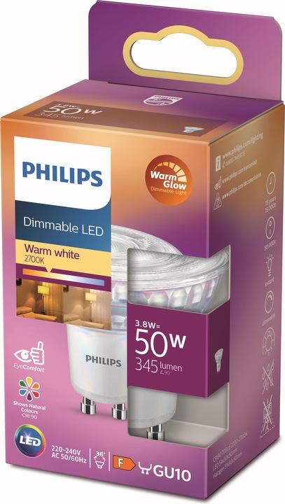 Produktbild Philips Spot (GU10, 3.80 W, 345 lm, 1 x, F)