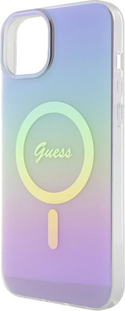 Immagine prodotto Guess GUHMP15MHITSU Custodia rigida per iPhone 15 Plus 6.7" viola/viola IML Iridescent MagSafe (Apple iPhone 15 Plus, Apple iPhone 14 Plus)