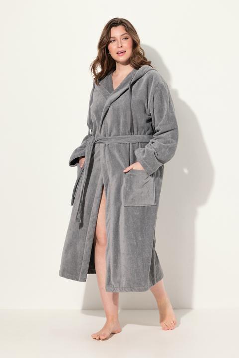 Actual product image Ulla Popken Terry Cloth Belted Bathrobe (56)