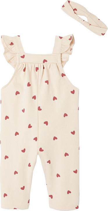 Produktbild Vertbaudet Baby-Set: Sweat-Overall & Haarband mit Recycling-Polyester (68)
