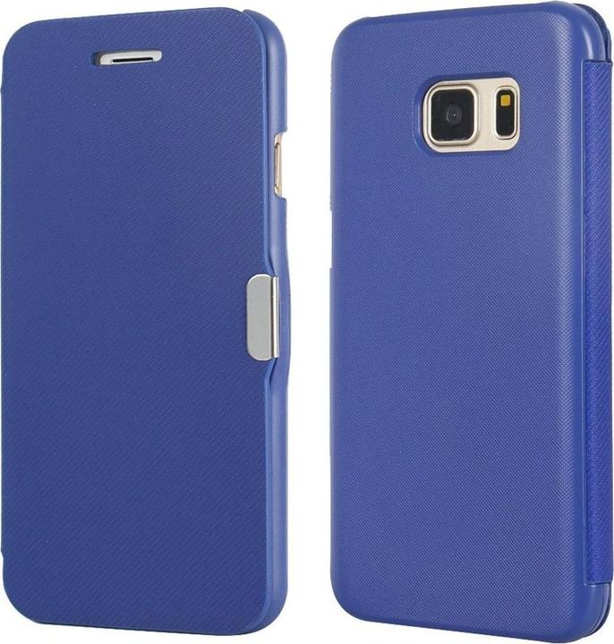 Produktbild König Design Flip Cover Schutzhülle Slim Case Handyhülle Bookstyle für Apple iPhone 5 / 5s / SE Blau (Apple iPhone 5)