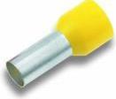 Actual product image Cimco Wire end ferrule 6 mm² 12 mm Partially insulated Yellow 18 2350 100 pcs.