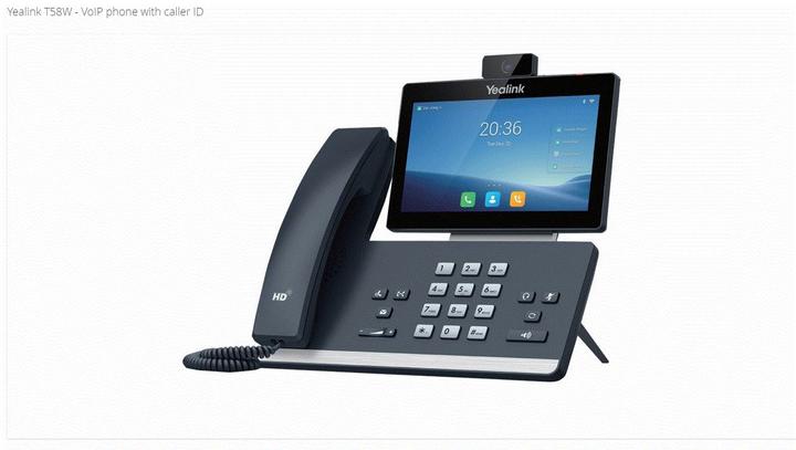 Immagine prodotto Yealink T58W Telefono VoIP con ID chiamante