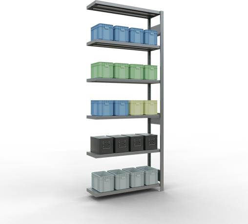 Actual product image Schulte Lagertechnik MULTIplus250 boltless add-on bay system with length bolts