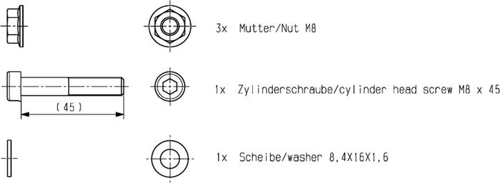 Image du produit Btwin Moteur Kit de vis Brose Drive acier