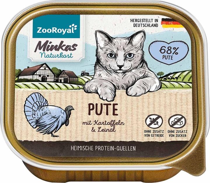 Zooroyal Minkas Naturkost Pute mit Kartoffeln (Adult, 16 Stk., 1600 g)