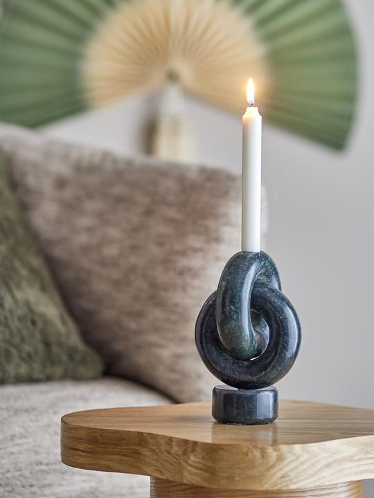 Actual product image Bloomingville - Goa Candle Holder - Green - Marble