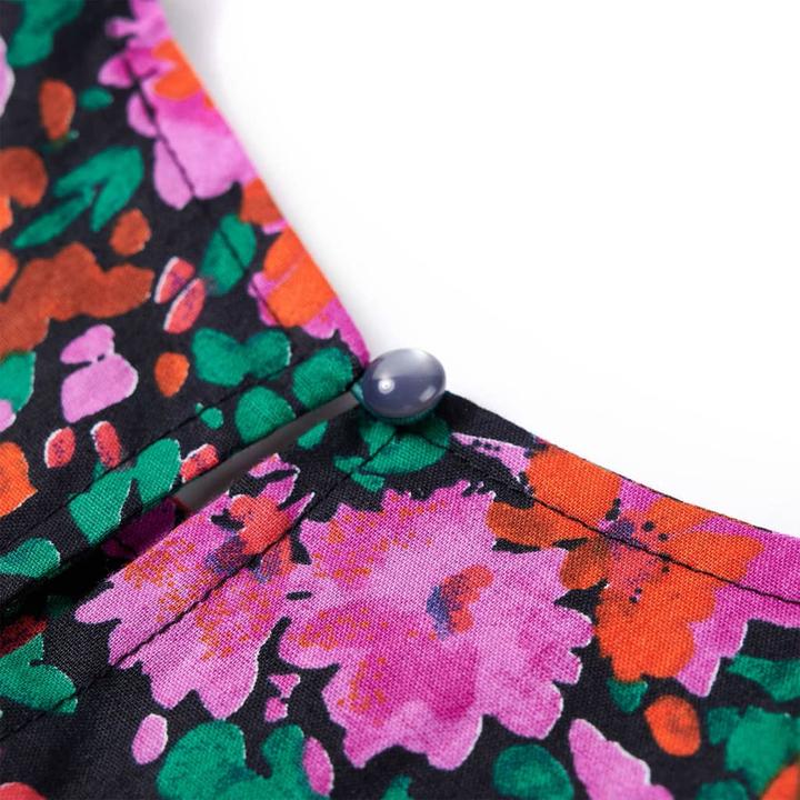 Produktbild vidaXL Kinderkleid mit Langen Ärmeln Knallrosa 140,Material: 95 (140)