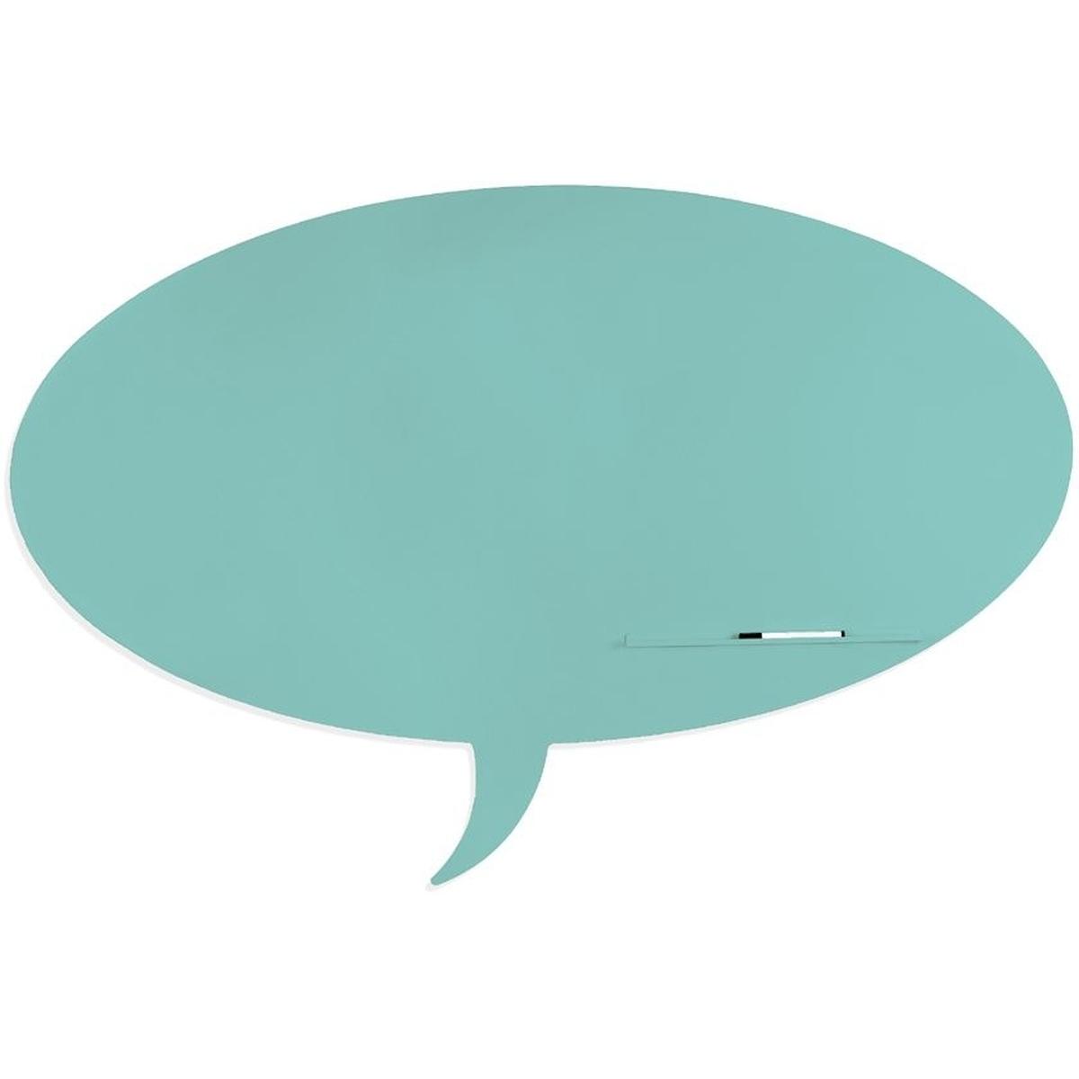 Rocada, Präsentationstafel, Symbol-Tafel Skinshape Sprechblase lackiert 75x115cm RAL 6027 lichtgrün (75 x 115 cm)