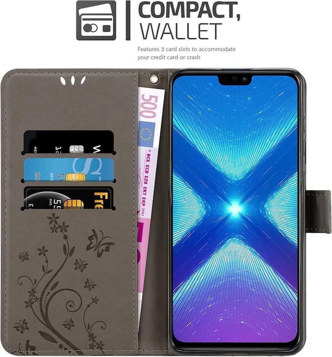 Actual product image Cadorabo Flower Book Cover (Honor 8X)