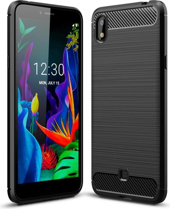 Actual product image Screenguard LG K20 Cover Carbon Brushed Soft TPU (K20)